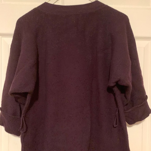 100%Wool BananaRepublic button-belt sweater/cardi - Picture 4 of 6